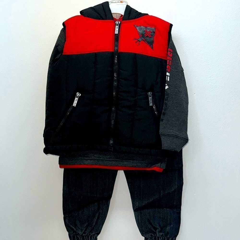 🔥 LRG 3 pc set boys kids Sz 3T long sleeve/vest /jean New